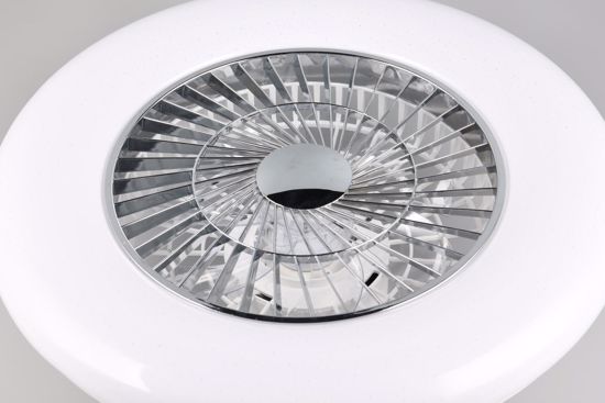 Ventilatore plafoniera da soffitto 75cm bianco per soggiorno con luce telecomando