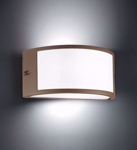 Rex-1 ap1 applique da esterno ip44 marrone curvo ideal lux