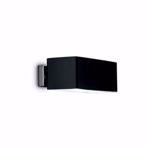 Box ap2 applique in vetro nero rettangolare per interno ideal lux