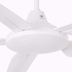 Ventilatore da soffitto per ambienti  fino a 28mq pale 135cm bianco telecomando