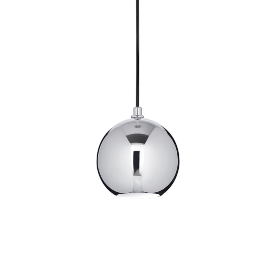 Lampada a sospensione per penisola design sfera cromo mrjack ideal lux sp1 big