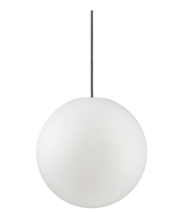 Sole sp1 d50 ideal lux lampadario per esterno giardino boccia sfera bianca