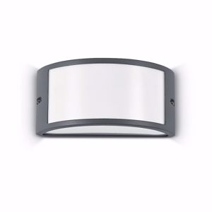 Rex-1 ap1 applique da esterno curvo ip44 antracite ideal lux