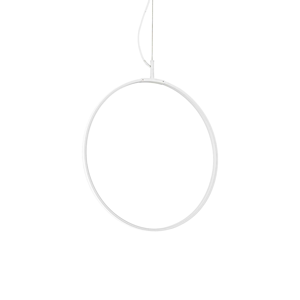Ideal lux circus lampadario moderno cerchio led 33w bianco 60cm