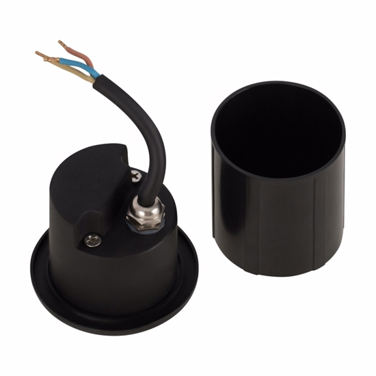 Maytoni segnapasso lock nero led per esterno da incasso 3w 3000k