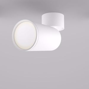 Faretto da soffitto bianco cilindro orientabile gu10