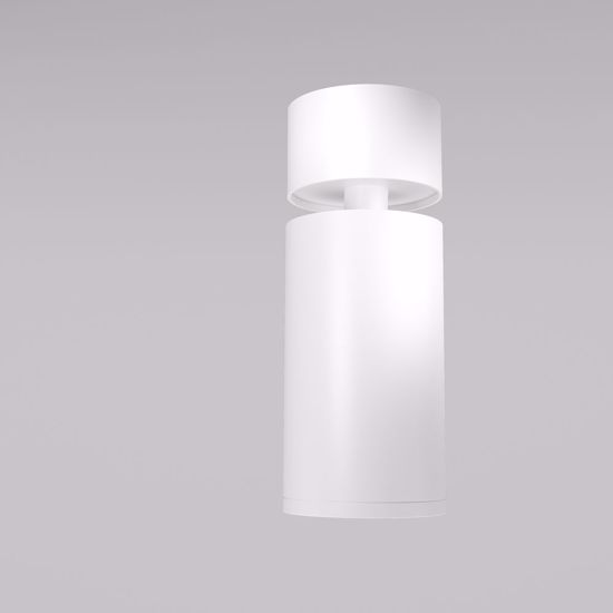 Faretto da soffitto bianco cilindro orientabile gu10