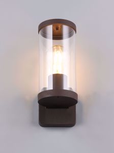 Applique da esterno design lanterna corten ip44