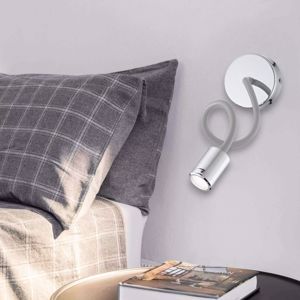 Focus-1 ap applique cromata luce orientabile per comodino camera da letto