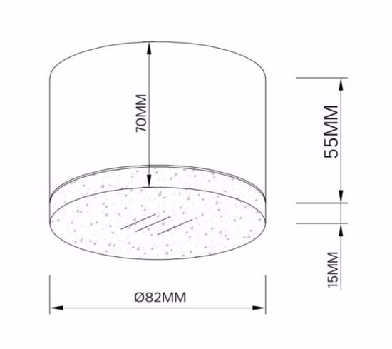 Mini plafoniera rotonda nera per esterno gx53 led ip44