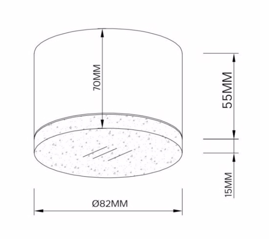 Maytoni plafoniera da bagno pauline mini rotonda nera ip44