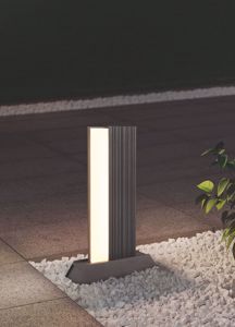 Lampioncino da giardino antracite moderno led 11w 3000k ip44