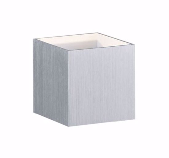 Applique moderna cubo led 4,5w 3000k metallo alluminio