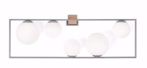 Applique 5 sfere buble miloox lampada da parete moderna