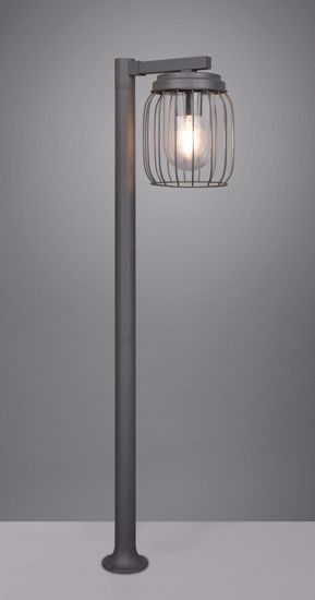 Lampione antracite da esterno giardino design lanterna ip44
