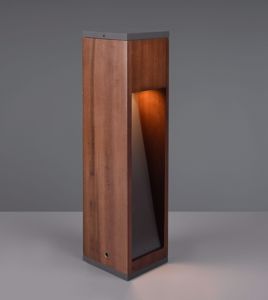 Lampioncino di legno da giardino design moderno ip44