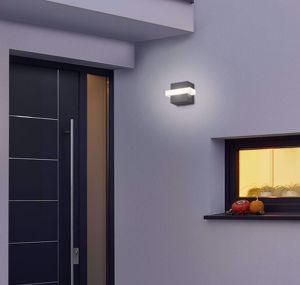 Applique per esterni balconi led smd 7,5w moderna antracite ip54