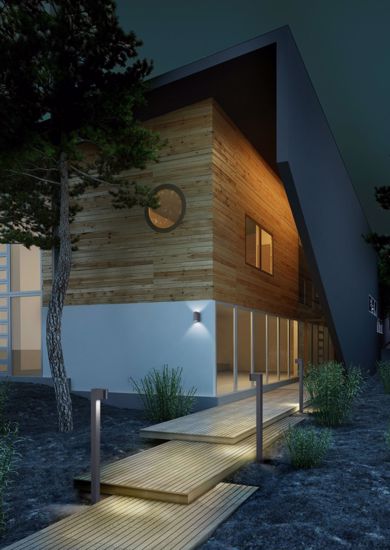 Lampione antracite moderno da giardino ip44 per esterno gu10 led