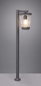 Lampione da giaridno moderno lanterna antracite ip44