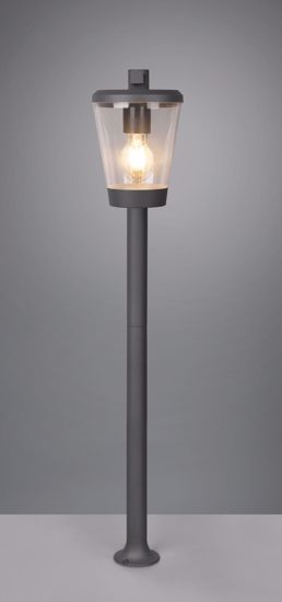 Lampione da giaridno moderno lanterna antracite ip44