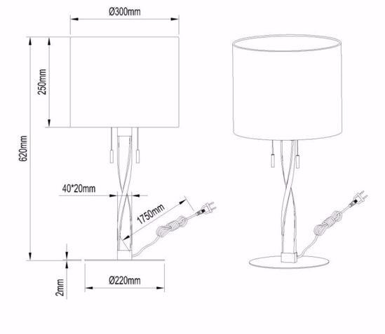 Lampada da tavolo design moderna oro 2 luci led 3000k nero per salotto