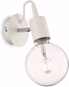 Edison ap1 ideal lux lampada da parete metallo bianco orientabile