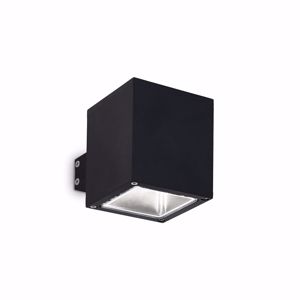 Ideal lux snif square applique cubo nero per esterno ip44