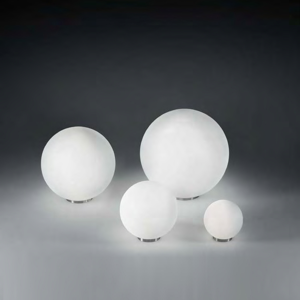 Mapa tl1 d30 ideal lux lampade da comodino sfera in vetro bianco 30cm per camera da letto