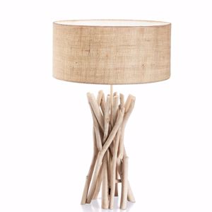 Driftwood tl1 lampada da tavolo rami di legno per chalet casa di montagna ideal lux