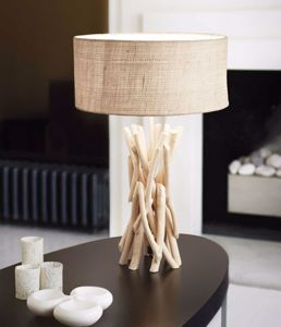 Driftwood tl1 lampada da tavolo rami di legno per chalet casa di montagna ideal lux