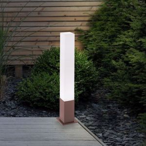 Edo pt1 ideal lux lampione per giardino esterno ip44 marrone