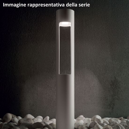Acqua pt1 lampione per esterno ip44 marrone ideal lux