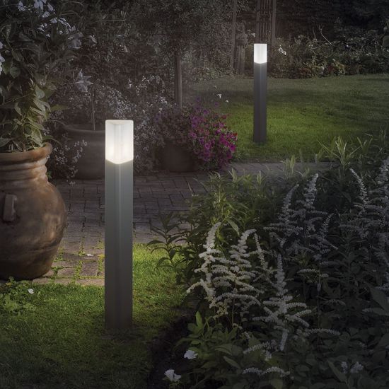 Pulsar pt1 lampione da giardino esterno antracite ip44 ideal lux