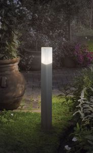 Pulsar pt1 ideal lux lampione grigio per giardino ip44