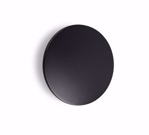 Ideal lux punto ap d30 applique per esterno rotonda nera  16w 3000k