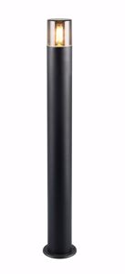 Lampione da giardino cilindro nero moderno ip44
