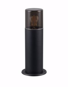 Lampioncino nero da giardino moderno cilindro 30cm ip44
