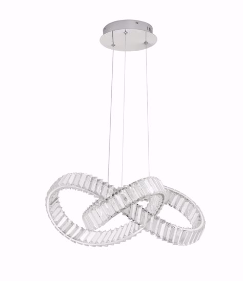 Lampadario fiocco di cristallo per camera da letto design