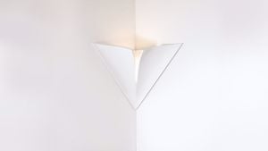 Lampada di gesso cristaly da incasso angolo 13w 2700k vela bianca per parete angolare