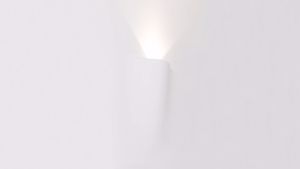 Applique lampada da incasso parete a scomparsa di gesso cristaly bianco