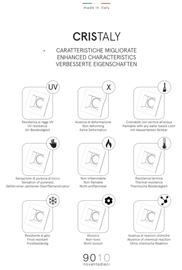 Applique in gesso cristaly da incasso a parete lampada pitturabile