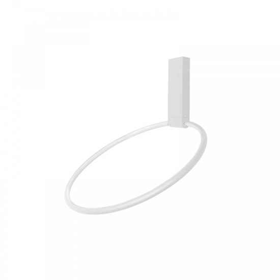 Plafoniera anello bianco 60cm orientabile led 35w 3000k moderno