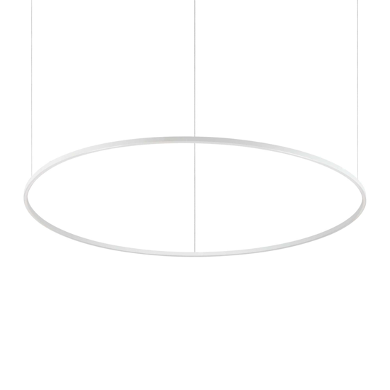 Oracle slim sp d150 round ideal lux lampadario anello bianco moderno led 89w 3000k