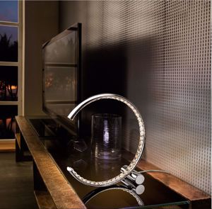 Lampada design per camera da letto led 3000k cromo lucido
