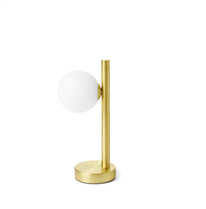 Pomi miloox lampada da comodino moderna oro vetro bianco