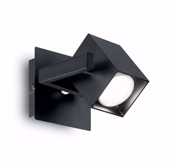 Mouse ap1 ideal lux applique da comodino orientabile nero squadrato