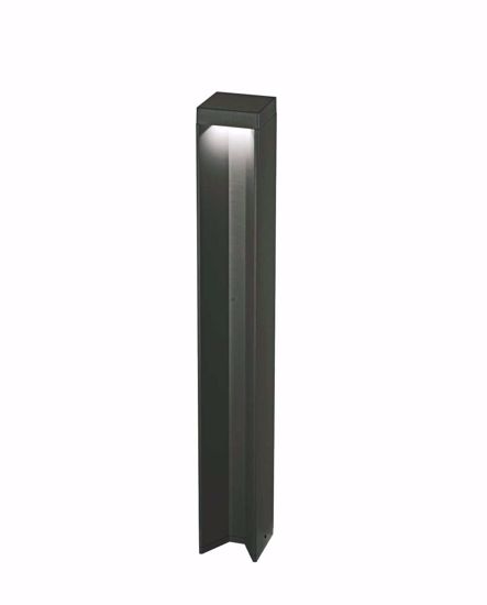 Lampione da esterno kurt pt 4000k ideal lux nero ip54 design