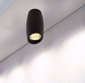 Faretto led da soffitto nero design moderno gu10