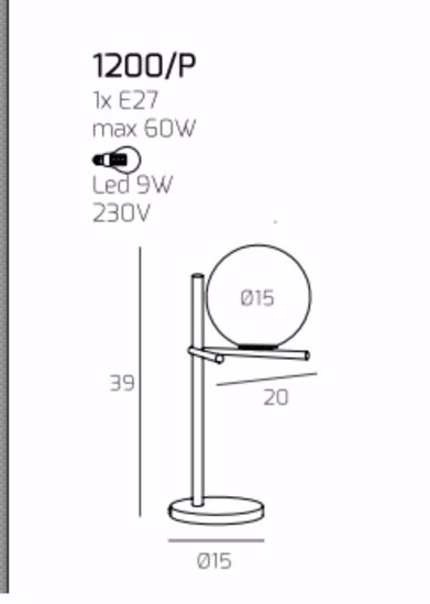 Lampada da comodino colore sabbia moderna top light boomerang