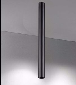 Ideal lux look pl1 faretto led da soffitto cilindro nero